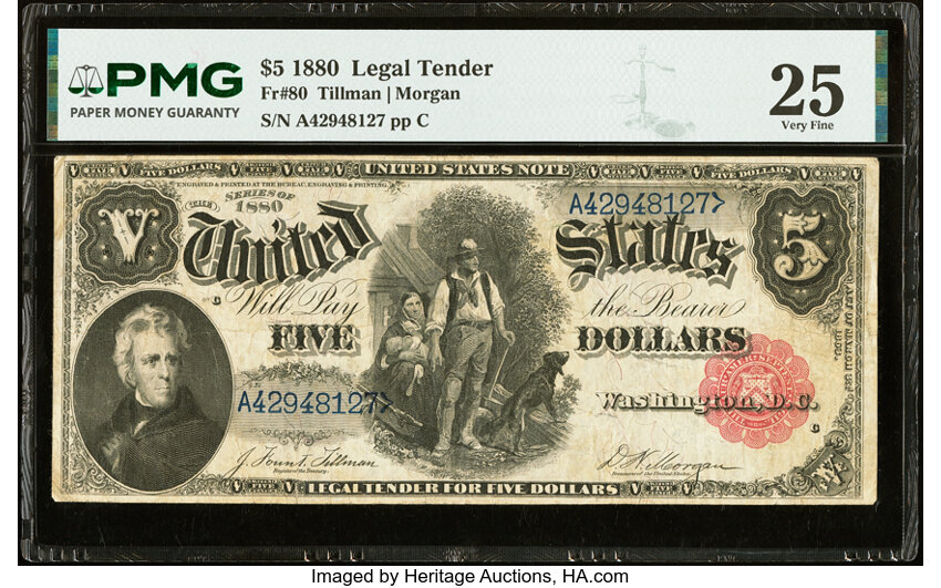 1880 $5  (Fr. 80) thumbnail 4