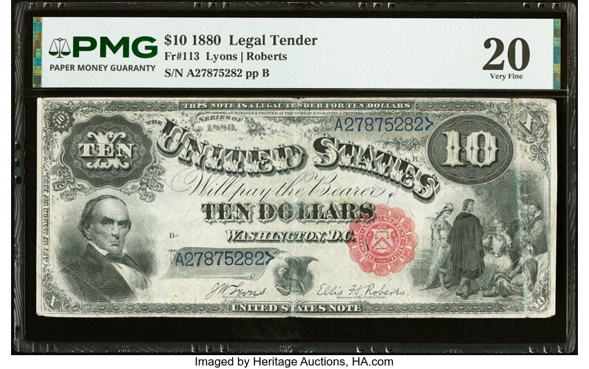 1880 $10  (Fr. 113) thumbnail 3