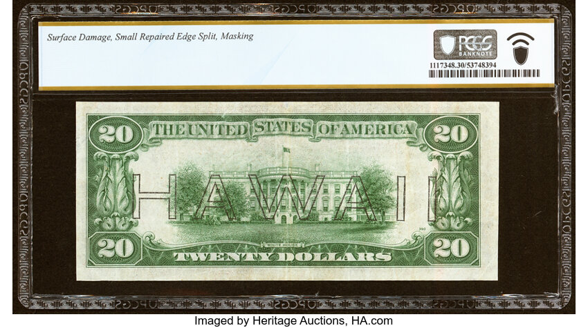 1934A $20  Hawaiian, Star Replacement (Fr. 2305*) thumbnail 13
