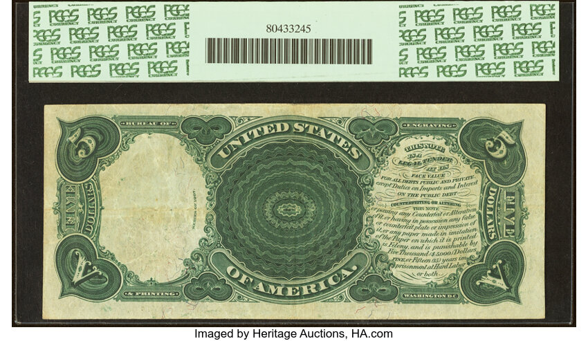 1907 $5  (Fr. 83) thumbnail 14