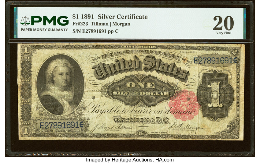 1891 $1  (Fr. 223) thumbnail 5