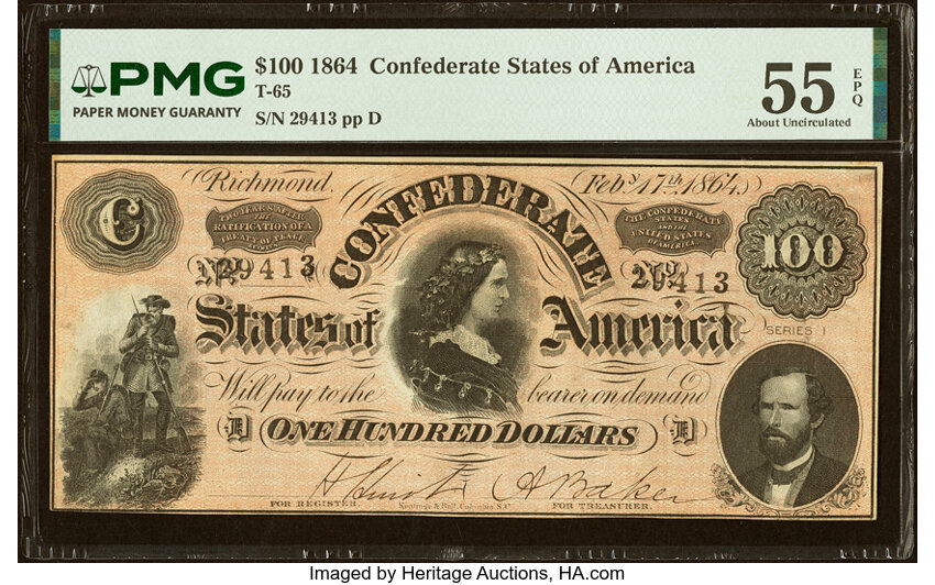 1864 $100  (Fr. T65) thumbnail 3