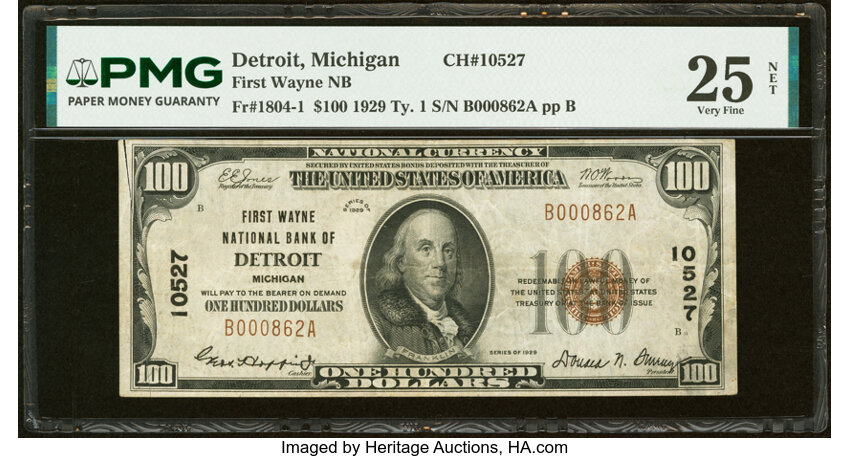 1929 $100  Type 1 (Fr. 1804-1) thumbnail 13