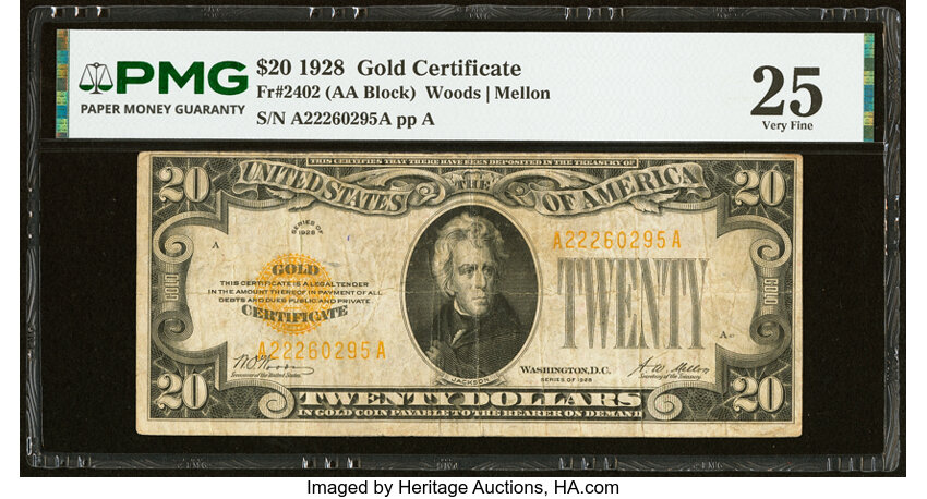 1928 $20  (Fr. 2402) thumbnail 8