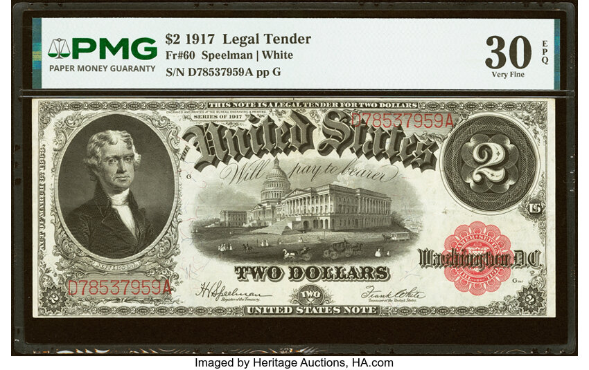 1917 $2  Mule (Fr. 60m) thumbnail 9