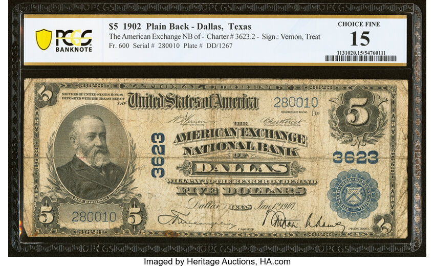 1902 $5  3rd Charter Period, 3rd Issue, Plain Back (Fr. 600) thumbnail 20