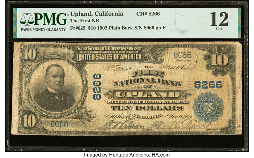 1902 $10  3rd Charter Period, 3rd Issue, Plain Back (Fr. 625) thumbnail 5