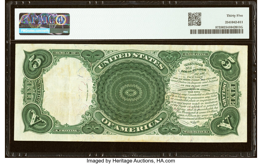 1907 $5  (Fr. 87) thumbnail 8