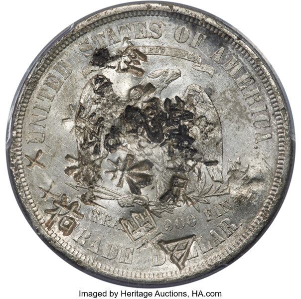 1874-CC Trade$ Chopmarked MS thumbnail 15