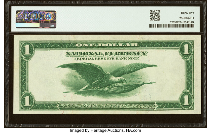 1918 $1  Atlanta (Fr. 723) thumbnail 6