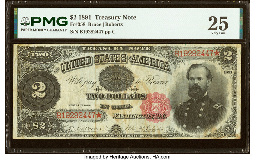 1891 $2  (Fr. 358) thumbnail 4