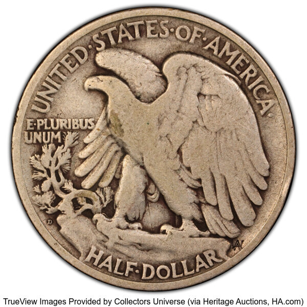 1921-D 50c VG10 thumbnail 2