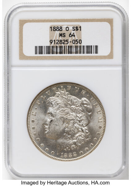 1888-O $1  Clashed E, Field Break R, VAM-1A2 MS thumbnail 4