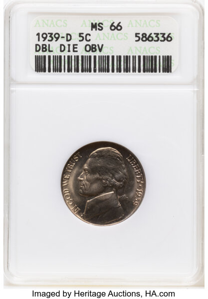 1939-D 5c Reverse of 1938 MS thumbnail 2