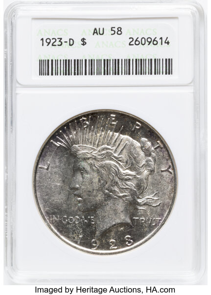 1923-D $1  Obverse Cud, Doubled Reverse, Collar Clash, VAM-2A MS thumbnail 4