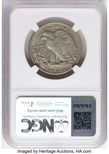 1919-D 50c XF40 thumbnail 2