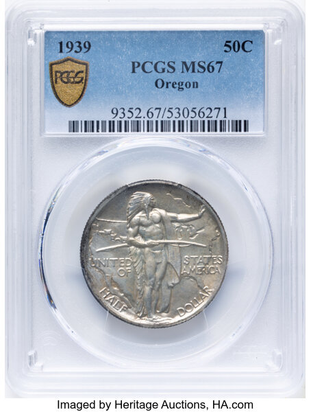 1939 50c Oregon Trail MS67 thumbnail 2