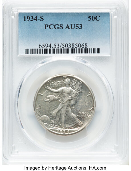 1934-S 50c MS thumbnail 3