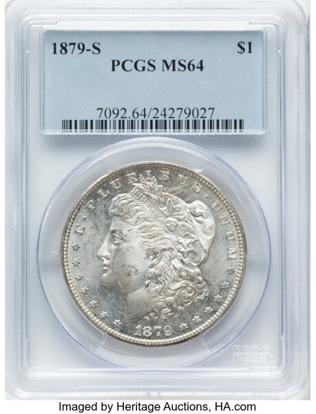 1879-S $1  Doubled Cap Top, Clashed, VAM-151A MS thumbnail 3