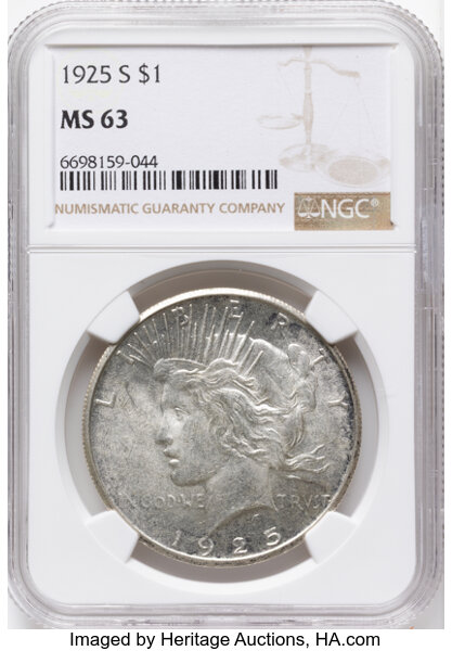 1925-S $1  Doubled Reverse, VAM-2A MS thumbnail 6