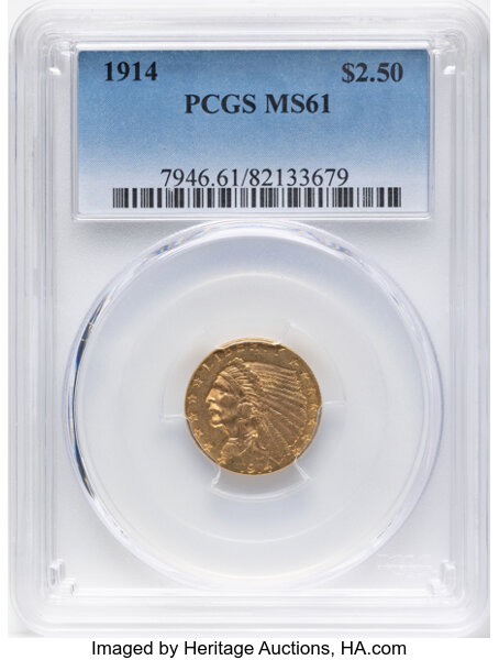 1914 $2 1/2 MS thumbnail 4