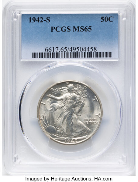 1942-S 50c MS thumbnail 3