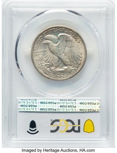 1942 50c Doubled Die Reverse, FS-801 MS thumbnail 6
