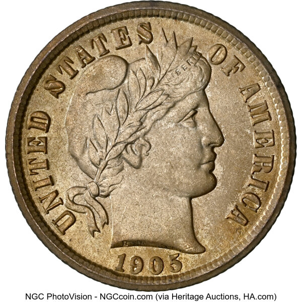 1905-O 10c MS thumbnail 3
