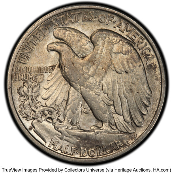 1936-D 50c Doubled Die Obverse, FS-101 MS thumbnail 4