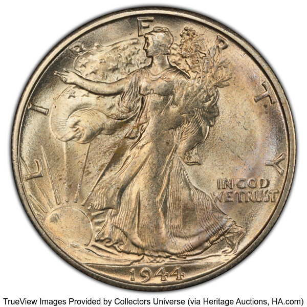 1944-S/S 50c Repunched Mintmark, FS-502 MS thumbnail 2