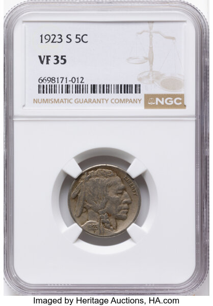 1923-S 5c MS thumbnail 3