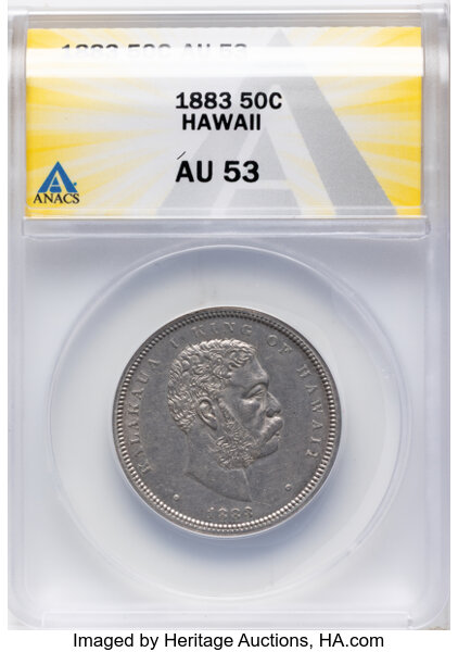 1883 50c Hawaii MS thumbnail 4