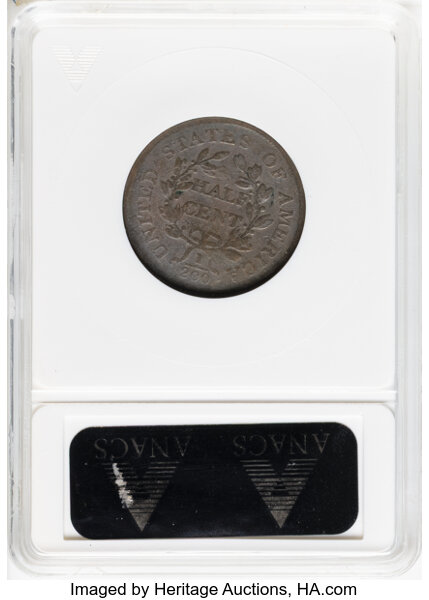 1805 1/2c Small 5, No Stems, C-1 MS BN thumbnail 10