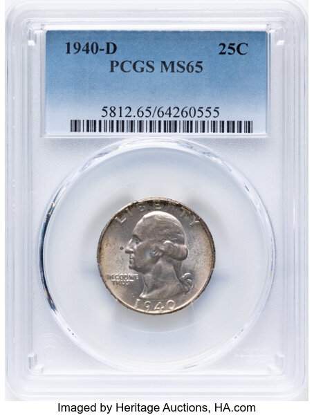 1940-D/D 25c Repunched Mintmark, FS-502 MS thumbnail 9
