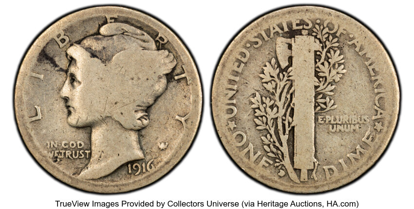 1916-D 10c MS thumbnail 3