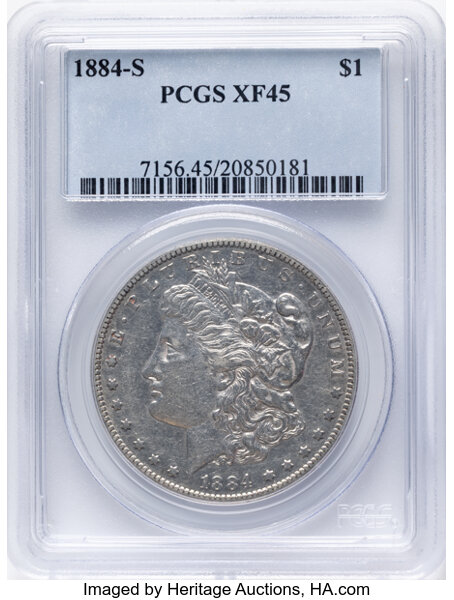 1884-S $1  GSA Hoard, Soft Package MS thumbnail 3
