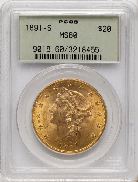 1891-S $20  MS PL thumbnail 2
