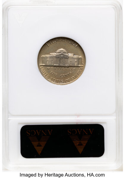 Jefferson Nickel 5c Memorial Reverse, 1938-2003 [Type] MS64 thumbnail 2