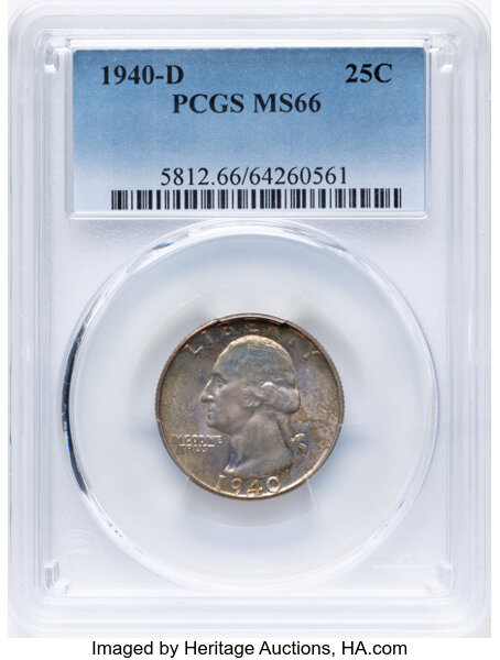1940-D/D 25c Repunched Mintmark, FS-502 MS thumbnail 12