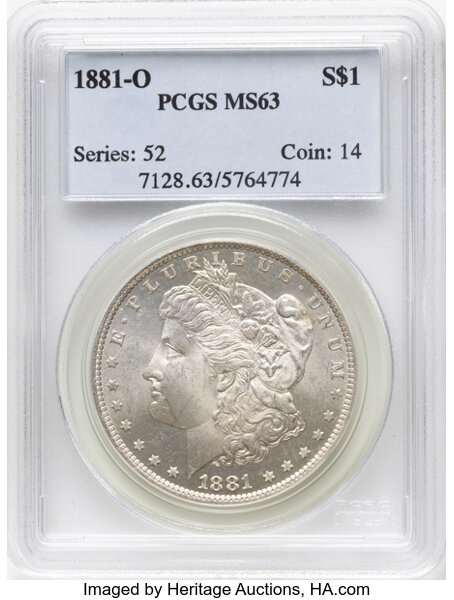 1881-O $1  Clashed Dies, VAM-33B MS thumbnail 2