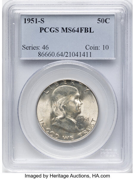 1951-S 50c MS FBL thumbnail 5