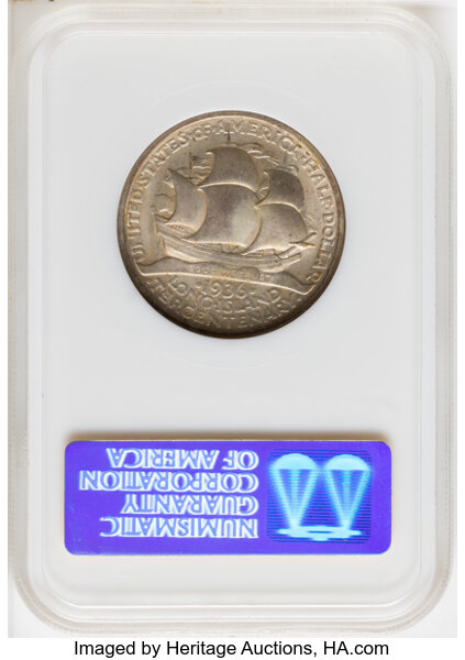 1936 50c Long Island MS65 CAC thumbnail 6