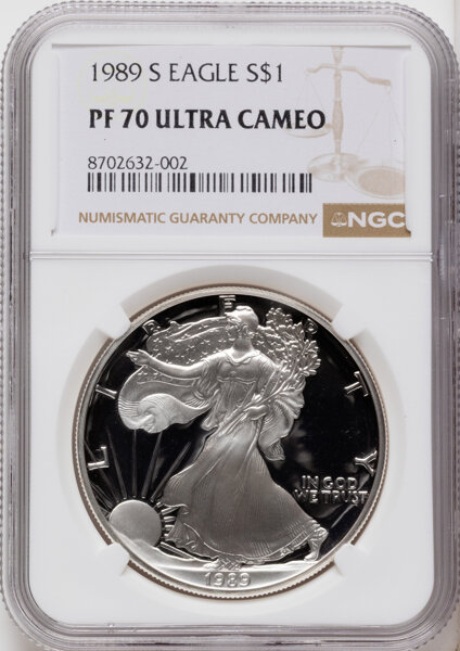 1989-S $1  Silver Eagle PR DCAM thumbnail 4