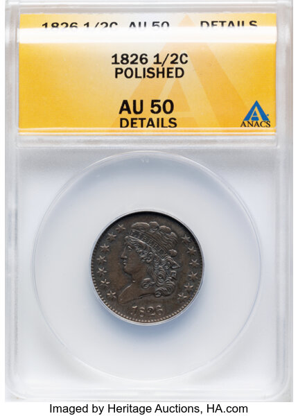 1826 1/2c C-1 MS BN thumbnail 3
