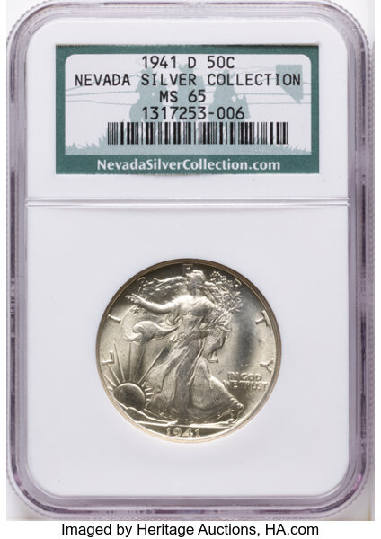 1941-D 50c MS thumbnail 3
