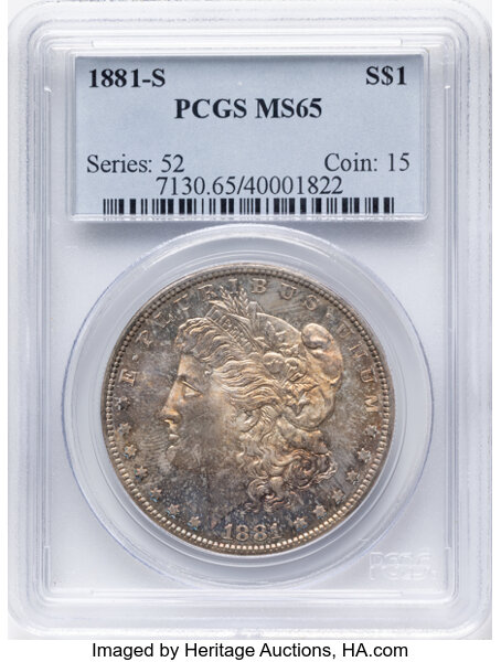 1881-S $1  Die Chip Wing, VAM-92A MS thumbnail 4