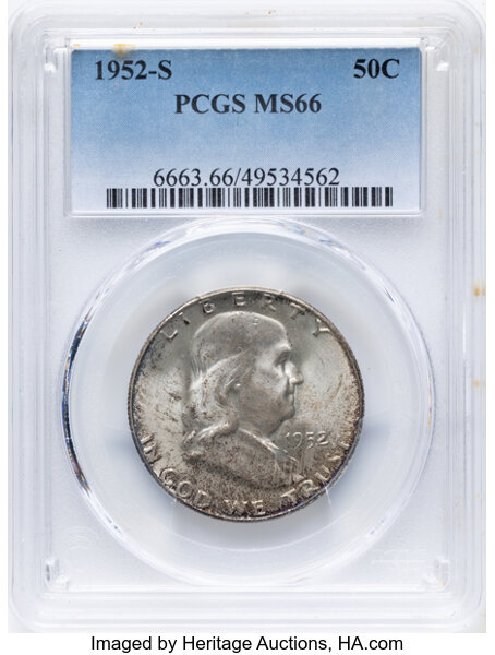 1952-S 50c MS thumbnail 3