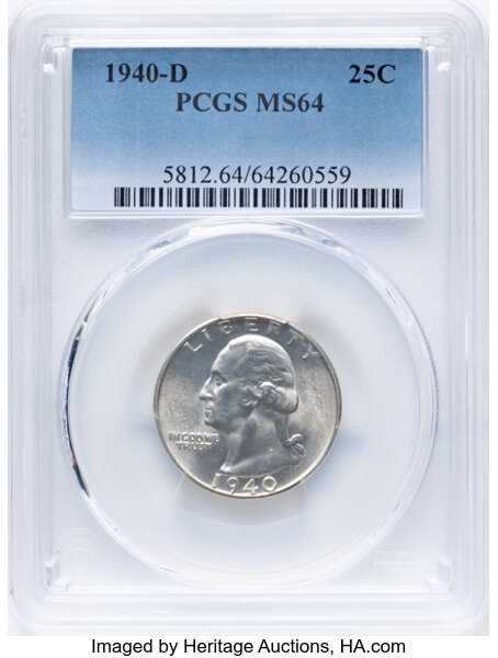 1940-D/D 25c Repunched Mintmark, FS-502 MS thumbnail 10