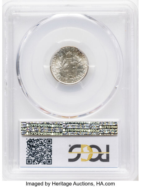 1962-D/D 10c Repunched Mintmark, FS-501 MS FB thumbnail 10