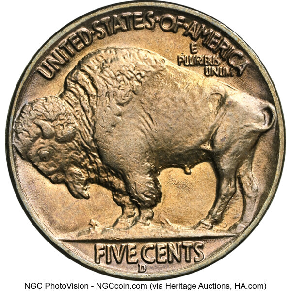 1937-D 5c MS66 CAC thumbnail 2